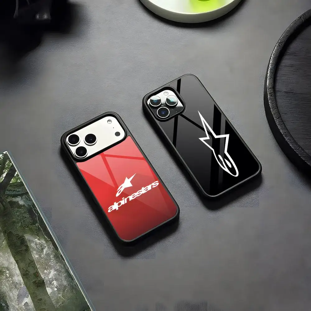 Фото Модный чехол для телефона Alpinestars в стиле мотогонок, силиконовый, из PC+TPU, для iPhone 17, 16, 14, 11, 12, 15, 13 Pro Max, 8, 7, 6 Plus, X, SE №2