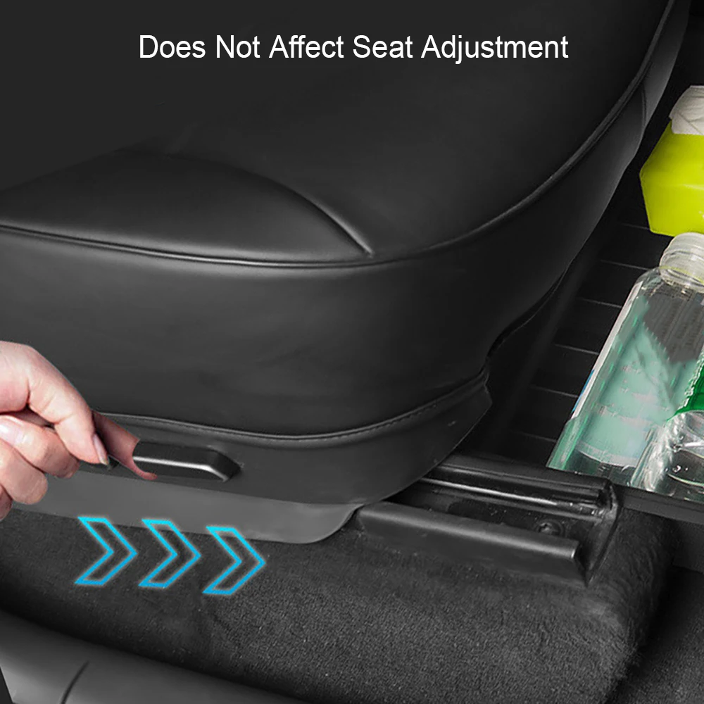 Для Tesla Model Y 2023 ящик для хранения под сиденьем белый органайзер из ТПЭ с крышкой