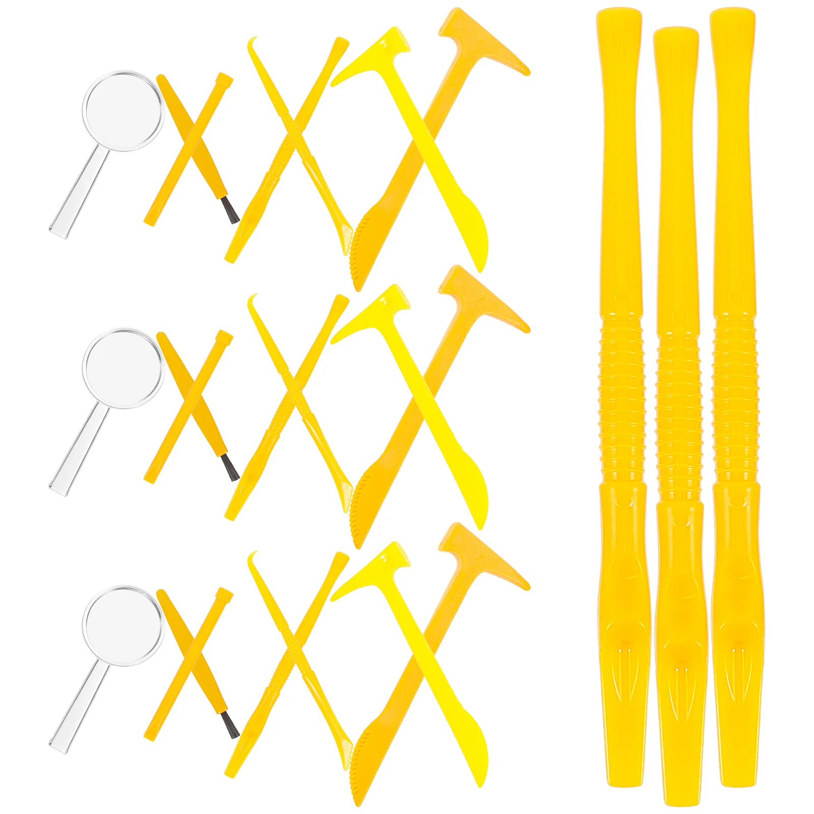 

21pcs Digging Hammer Chisel Brush Archaeological Excavation Tools Educational Digging Tools