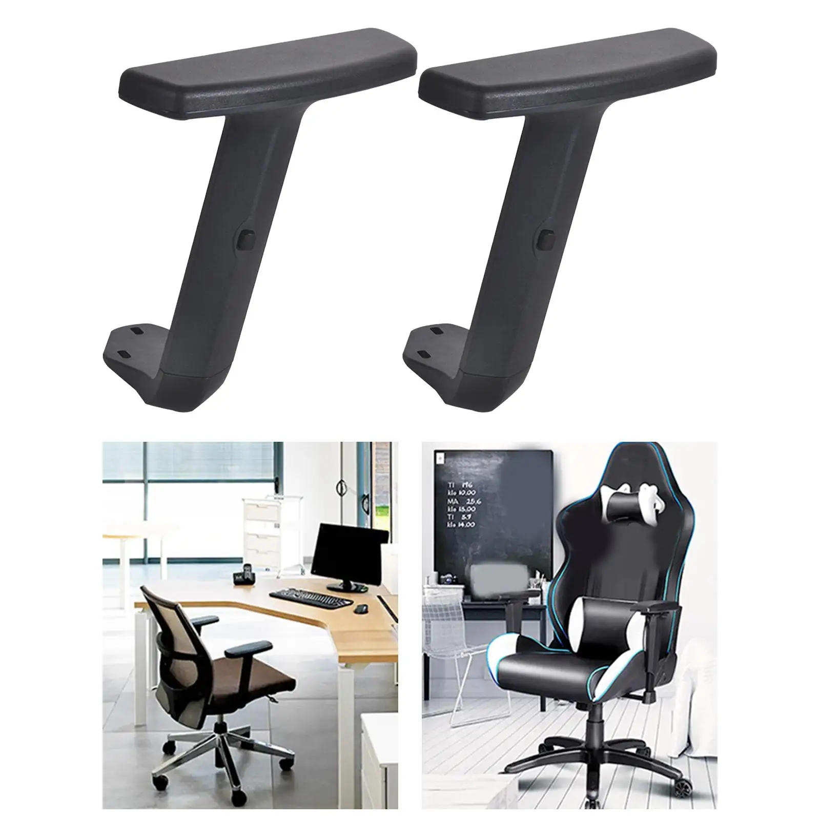 Replacement Armrest Chair Armrest Upright Bracket Office Chair Armrest Pair Chairs Parts Bracket Liftable Replacement Armrest