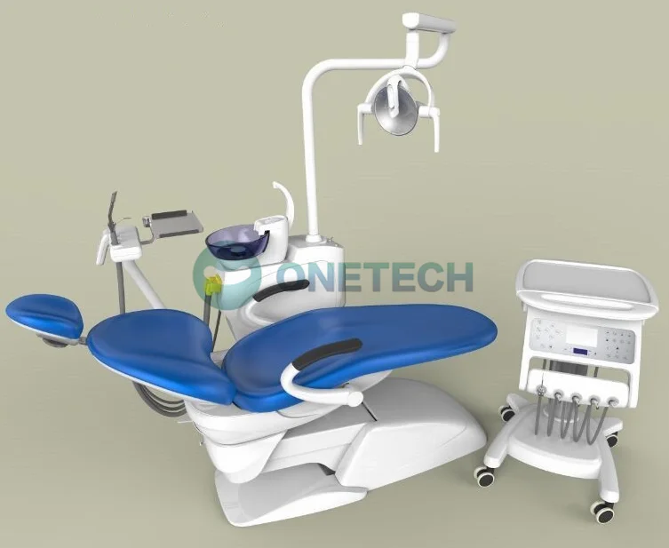 

Popular dental chair with movable instrument tray/ Affordable high quality dental unit DC25-P