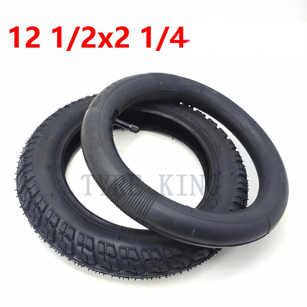 12 1/2X2 1/4 ( 62-203 ) Inner Tube Outer Tyre for Gas&Electric Scooters  E-Bike  Baby Carriage Accessory