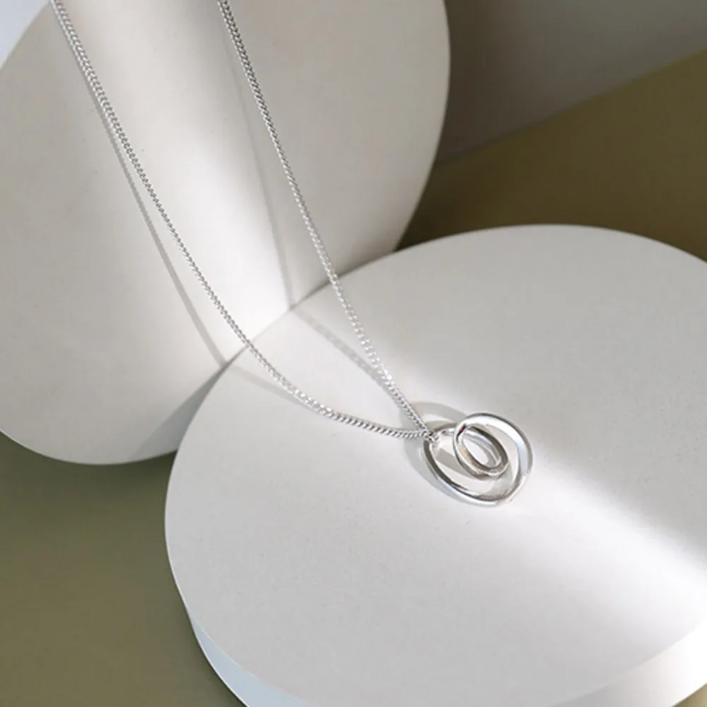 ANDYWEN новинка 100% ожерелье из стерлингового серебра 925 пробы длинная цепь толстая