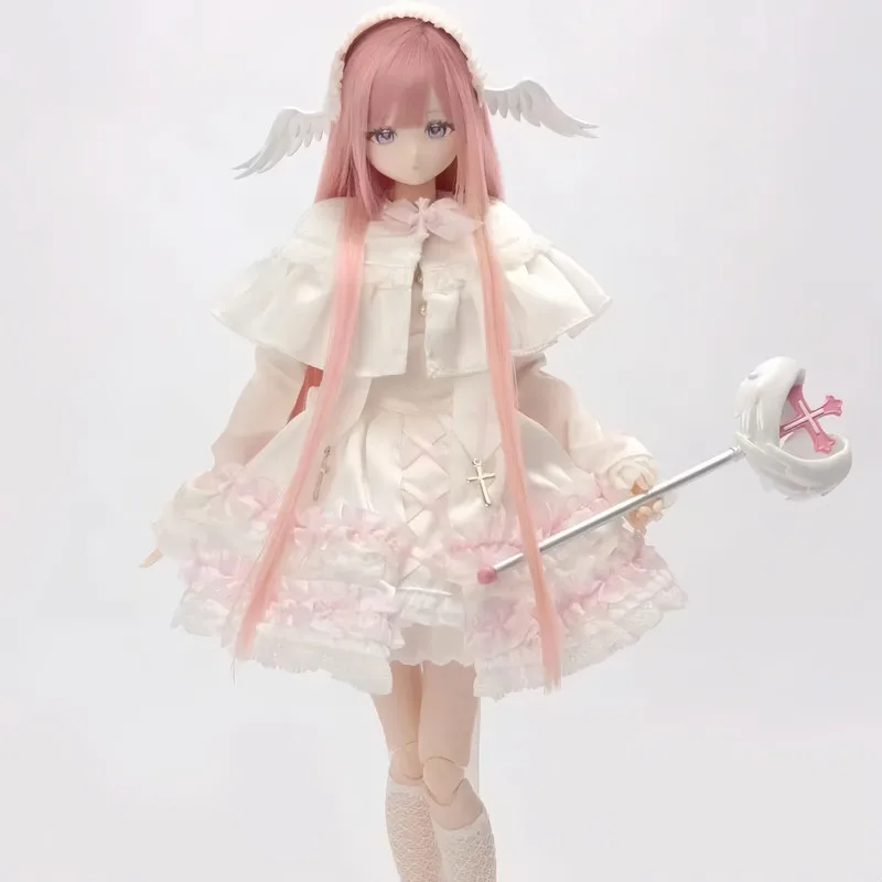 Фото Оригинальная коллекционная кукла BJD с шестью прядями волос, в стиле Mix Angel, модная, в закрытой упаковке, ручной работы, MJD, украшение, праздничный подарок №5