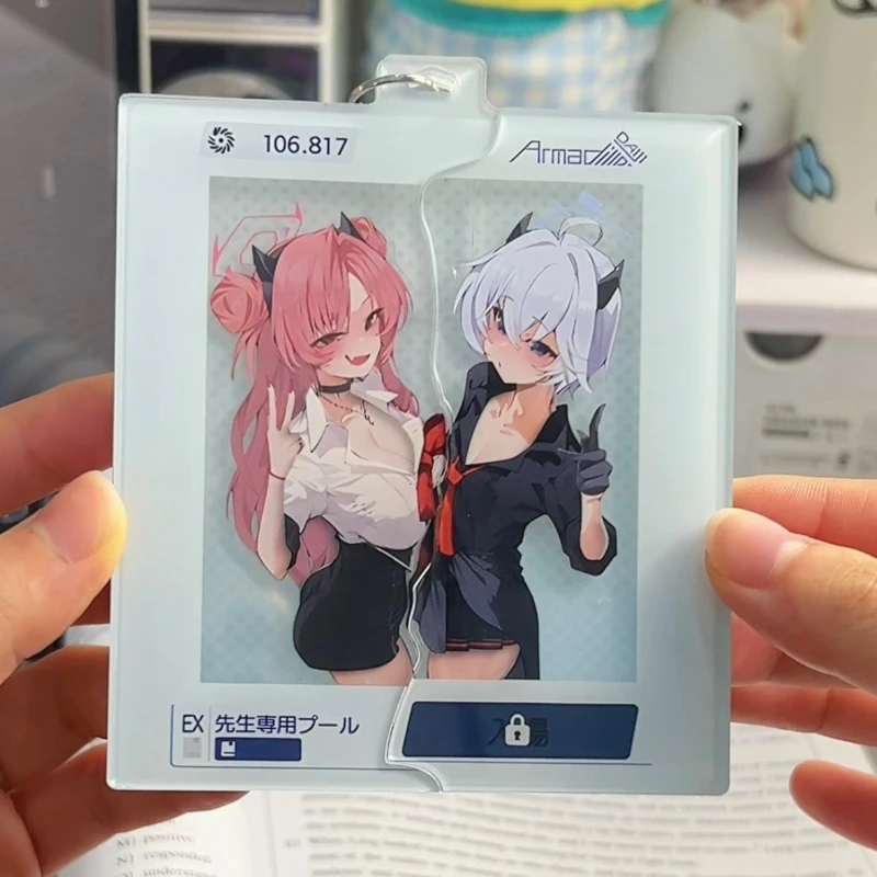 Фото Брелок для ключей из акрила Game Blue Archive Azur Lane IJN Taihō Yozakura Kirara, аксессуар для сумки, украшение, реквизит для косплея №3