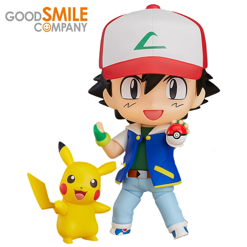 

Оригинальная фигурка Nendoroid Pokemon Ash Ketchum Ver Kwaii Q версии, 10 см, коллекционная экшн-фигурка, игрушка, подарок на праздник