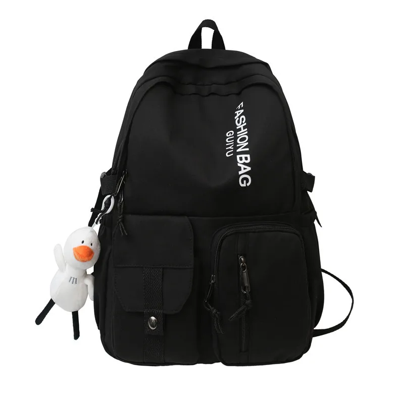 Школьный рюкзак для девочек-подростков, Женский студенческий ранец, школьная сумка в повседневном стиле преппи