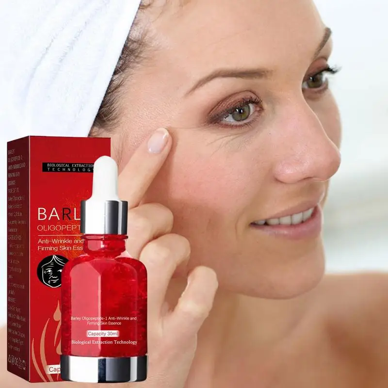 

Barley Oligopeptide Anti Wrinkle Facial Essence 30ml Brightening Firming Face Serum Nourishing Hydrating Moisturizer Skin Care
