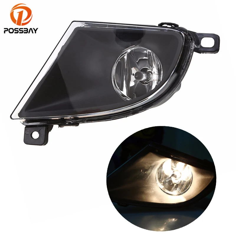 

Автомобильная противотуманная фара POSSBAY в сборе, H8, галогенная лампа, дневные ходовые огсветильник, автомобильные светильник ние фары s 12 В для BMW E60/E61 2007 2008 2009 2010