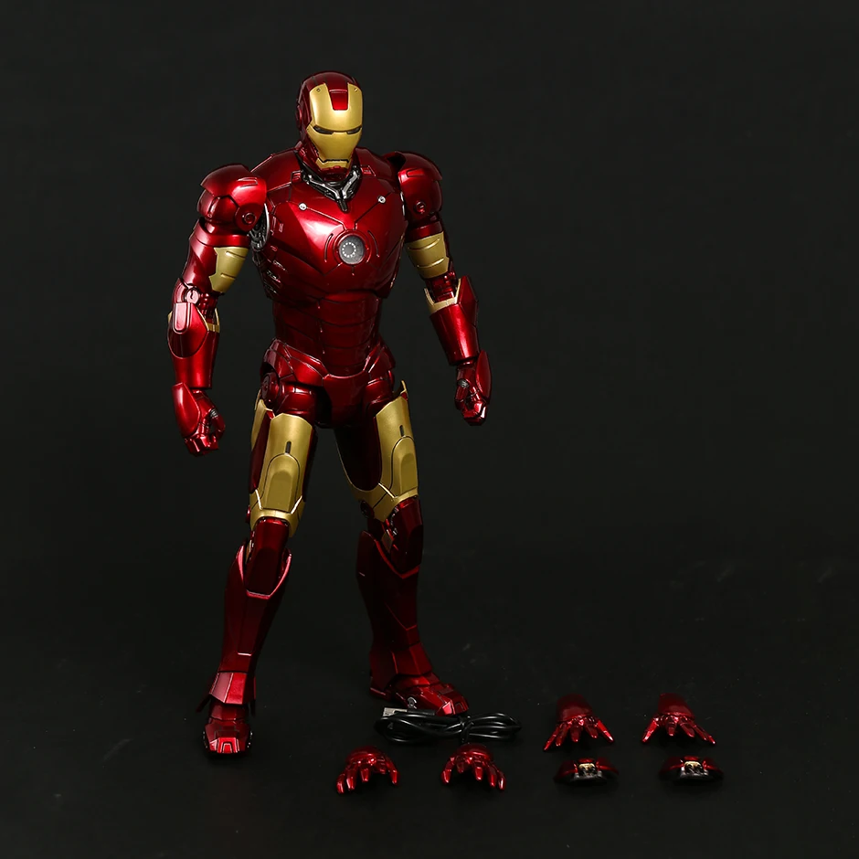 

The Infinity SAGA Iron Man MK3 Mark III with LED Light PVC Action Figure Toy Figurine Collectible Model Toy