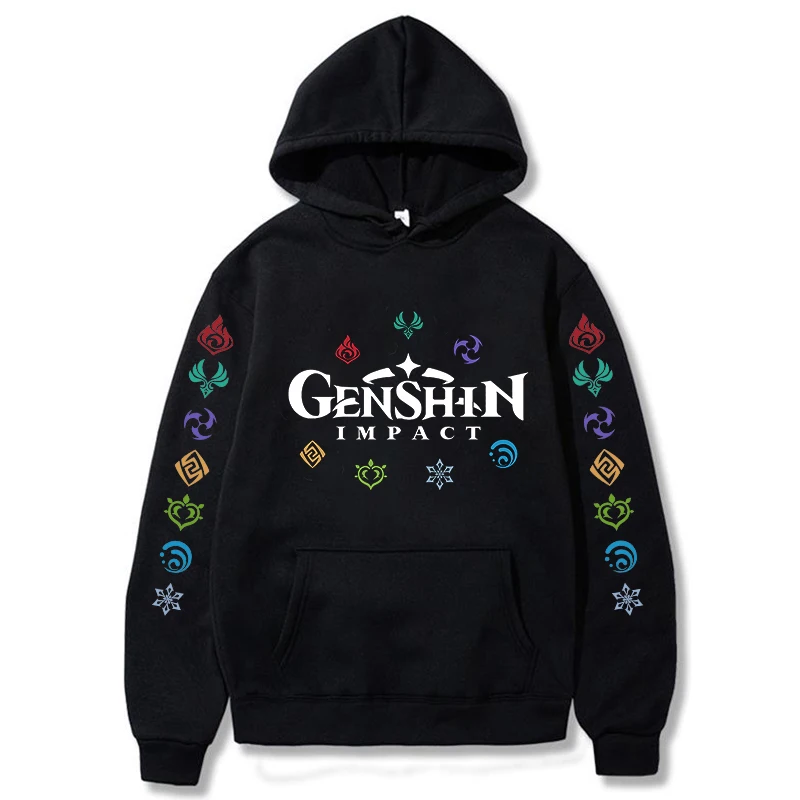 

Anime Hoodie Men Streetwear Genshin Impact Pullover Hu Tao Sweatshirt Unisex Graphic Top Clothes Spring Harajuku Women Clothes
