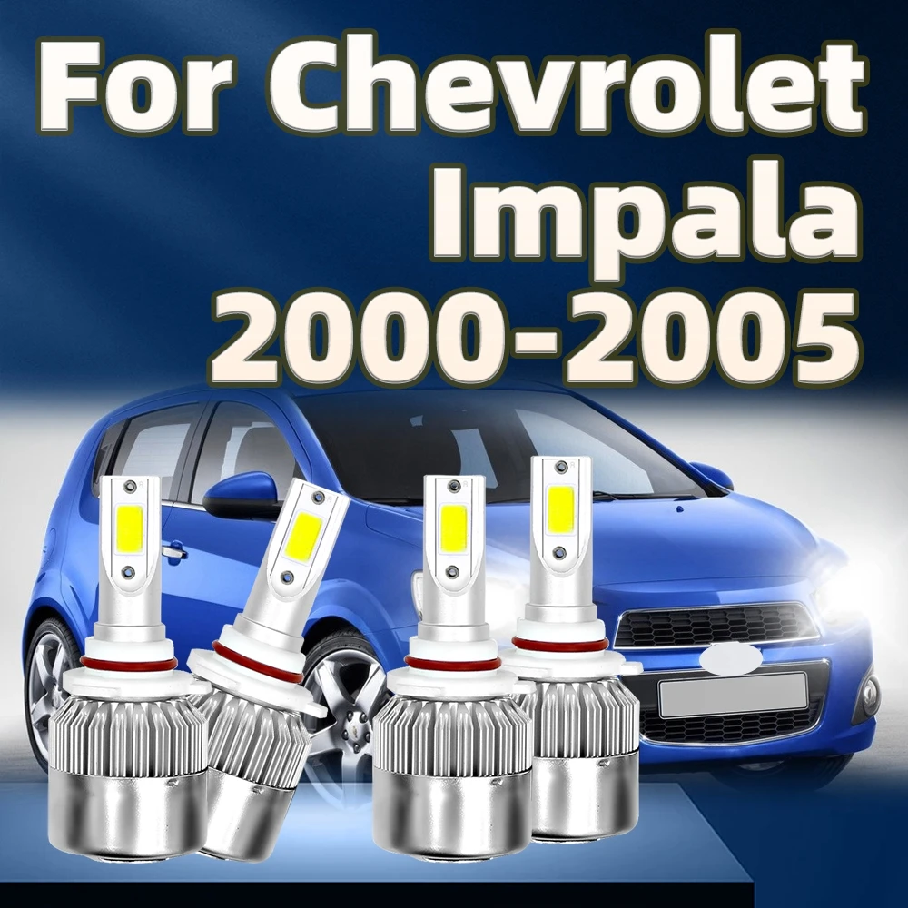 

4 шт., автомобильные лампы для фар Chevrolet Impala 9006 9005 100 2000 2001 2002