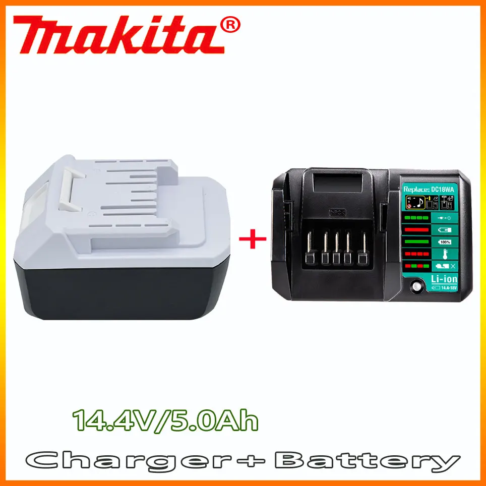 

6.0Ah Makita Mak 14.4V Li-ion BL1415G BL1413G 196375-4 UH520D UM165D UR140D DMR106 DF347D For Makita battery pack 86.4Wh 6000mAh
