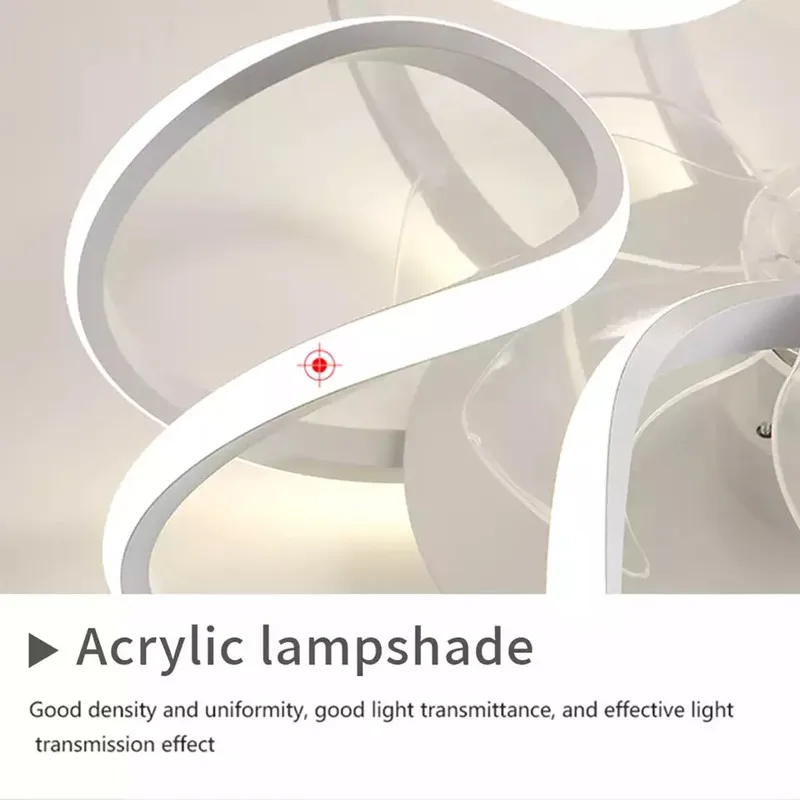 Современный простой светодиодный потолочный вентилятор с дистанционным