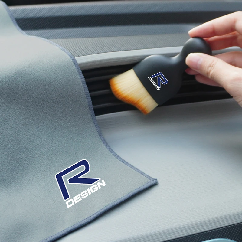 Щетка для пыли на значках автомобиля мягкая щетка полотенце мытья сушильное Volvo