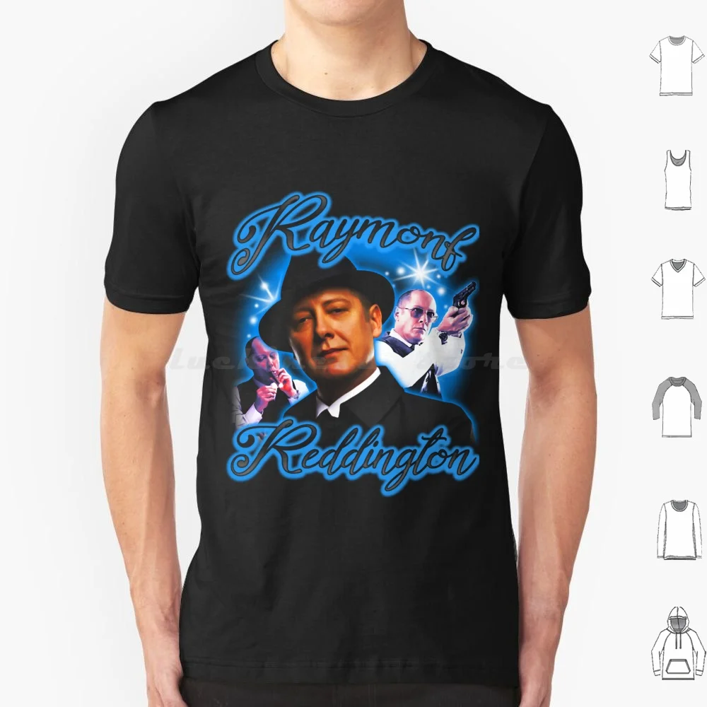 Фото Винтажная футболка Raymond Reddington с бутлег-дизайном 90-х годов, хлопковая крутая футболка 6xl, черный список, спойлеры, черный список, онлайн-часы №1