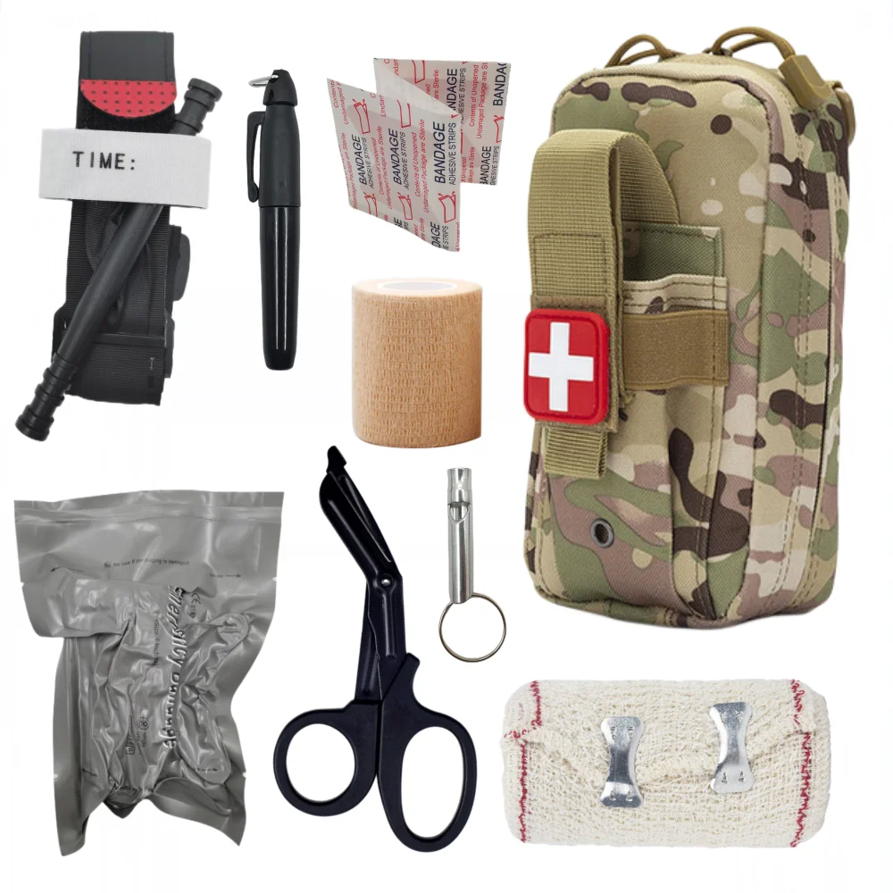 

Tactical First Aid Kit EDC First Aid Kit Molle IFAK Kit EMT Medical Kit Survival Military Tourniquet Bandage Israel Bandage