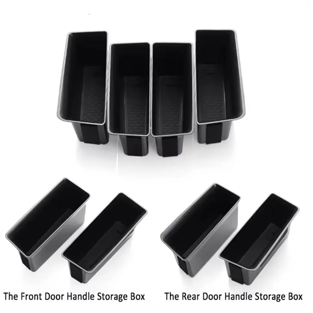 Для VW Volkswagen Golf 8 MK8 2020-2024 Acc. Передняя и задняя 1 пара ящиков для хранения дверей автомобиля, контейнер с ручкой подлокотника, 1 пара