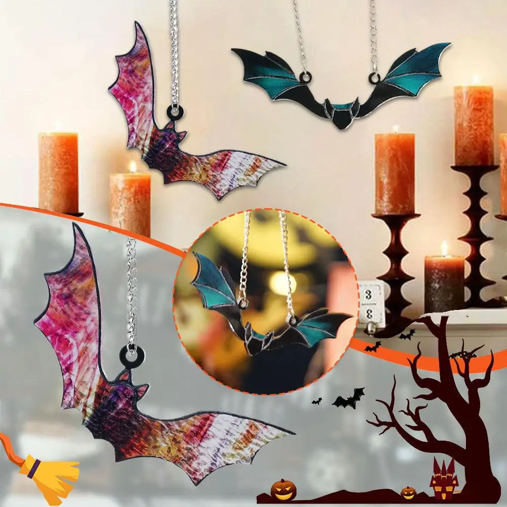 

Halloween Bat Hanging Pendant Horror Garland Happy Halloween Party Decorations For Home Ghost Festival Halloween Suppiles Q5I7