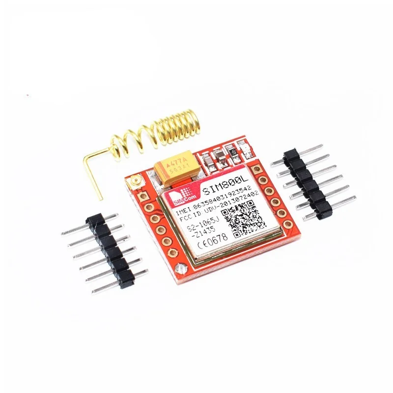 가장 작은 SIM800L GPRS GSM 모듈 마이크로 SIM 카드 코어 보드, arduino용 쿼드 밴드 TTL 직렬 포트