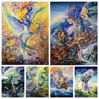 fantasy girl fairy butterfly natures whispers full square round cross stitch rhinestones 5d diy diamond painting art home decor