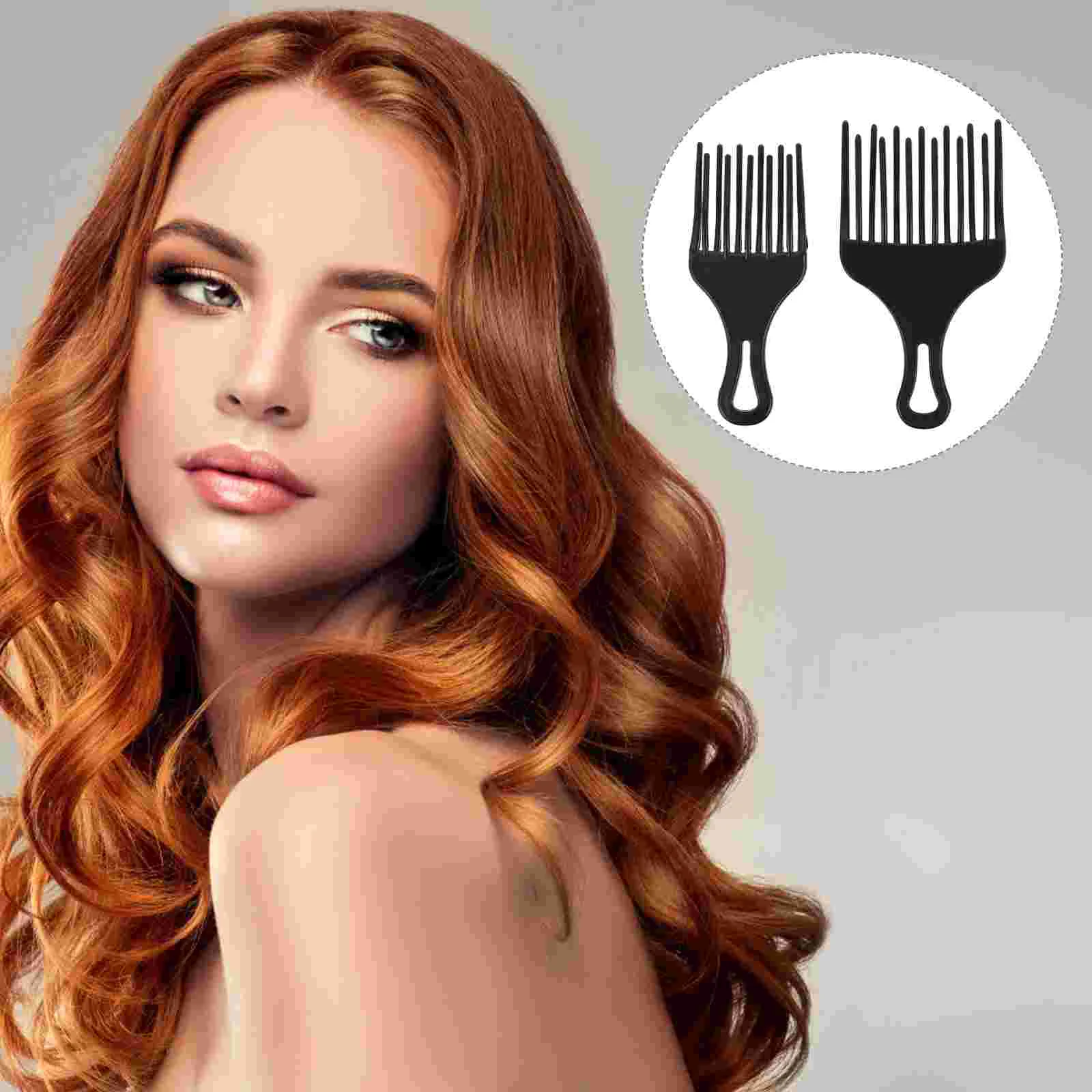 

Comb Hair Pick Afro Curly Combs Styling Hairdressing Natural Tooth Detangling Wide Barber Lift Men Smooth Rake Professional