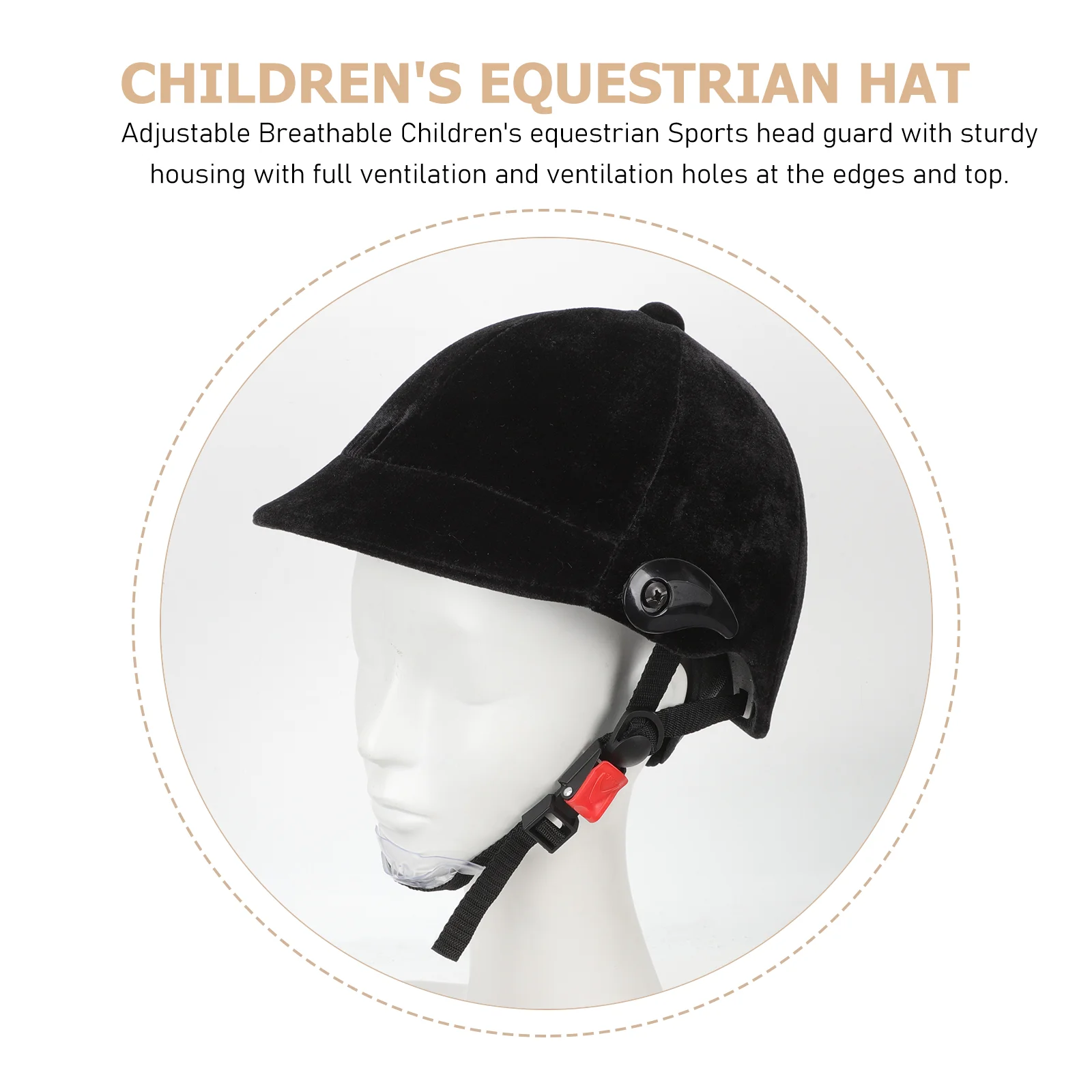 

Kids Horse Riding Toddler Equestrian Protective Safety Hat Girls Rear Brake Shoes Gear Equitation