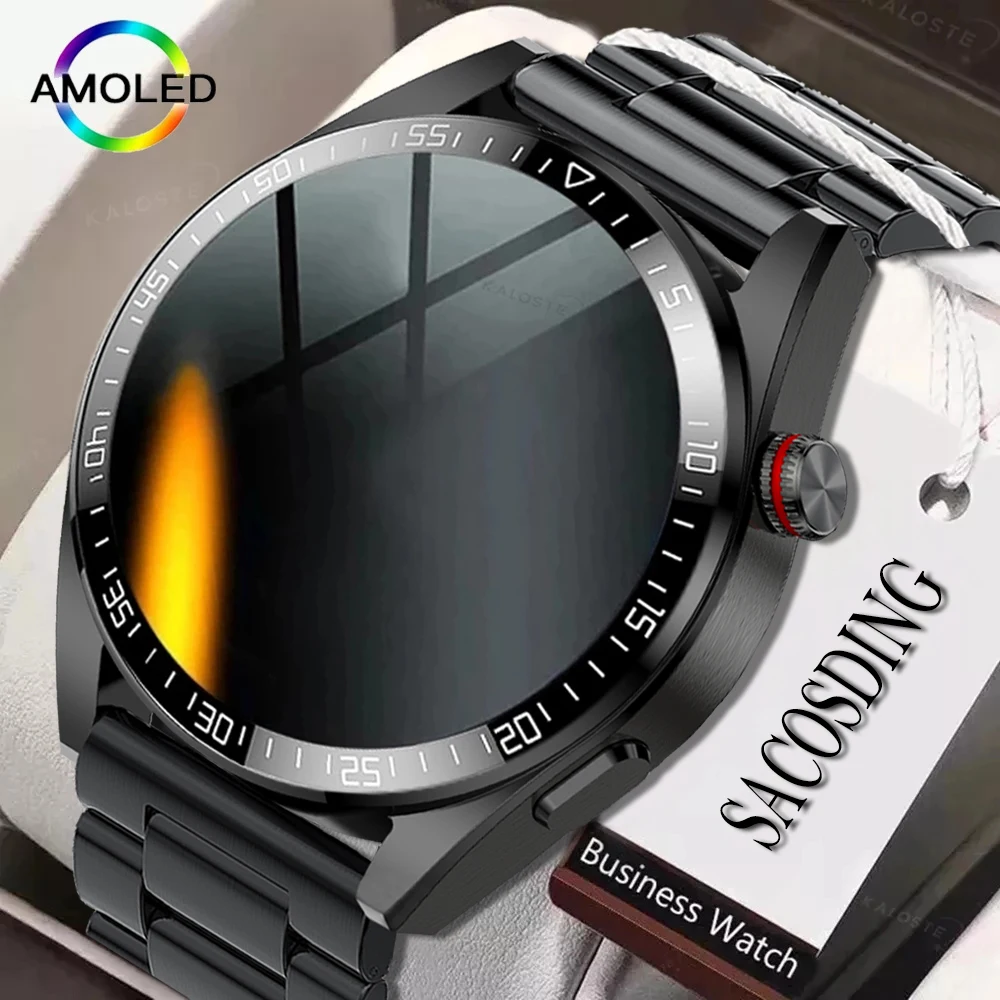 

NEW Luxury 8G RAM 454*454 Screen Smart Watch Men Always Show Time Bluetooth Call Local Music Smart Watch for Android ios Clock