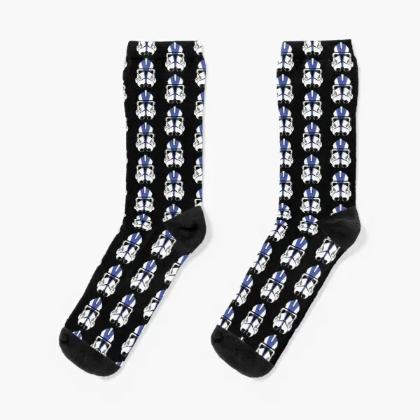 

501St Clone Helmet Crew Socks Mens Winter Breathable Cute Pattern Unisex Women Cartoon Girls Sports Autumn Comfortable Black