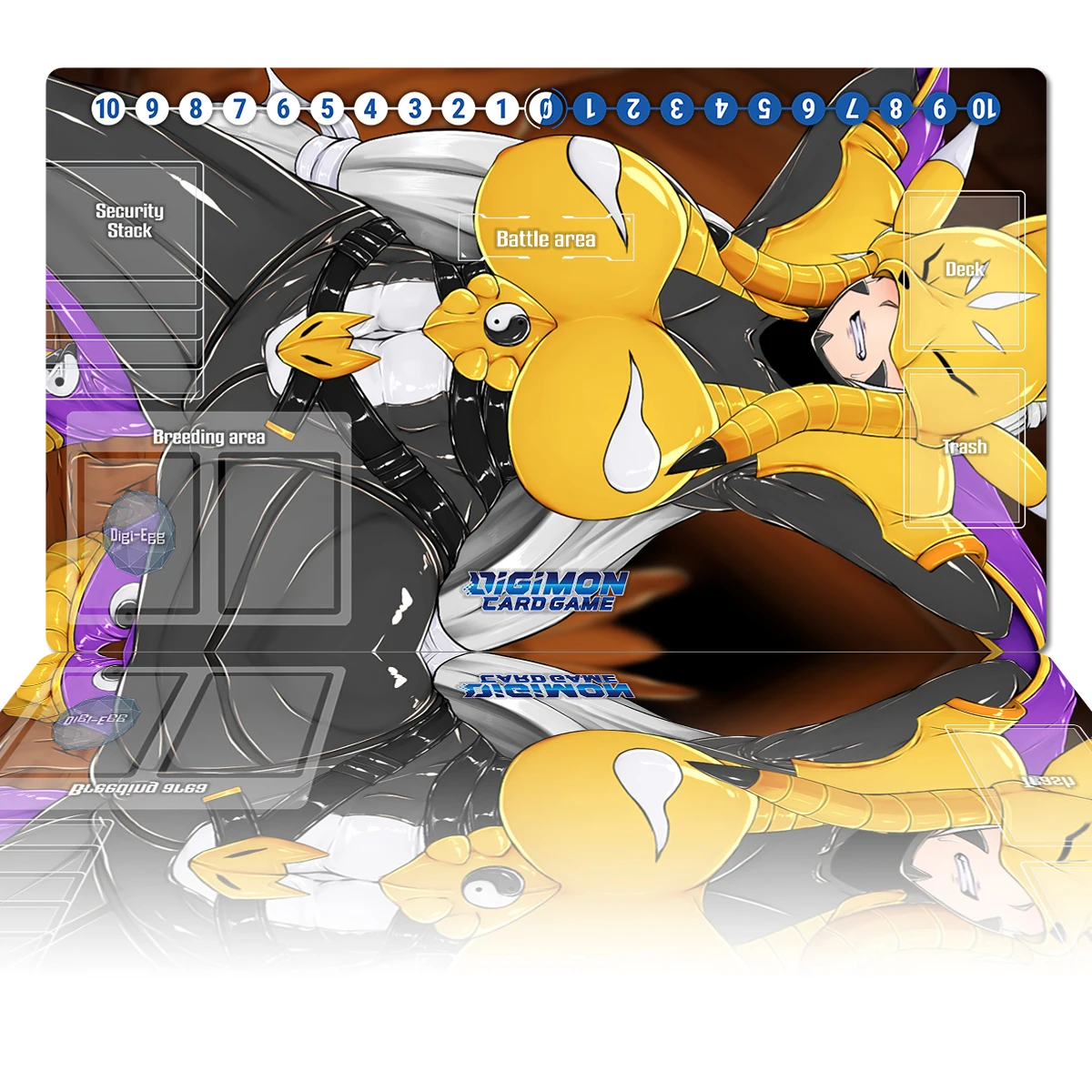 

Digimon Playmat Sakuyamon DTCG TCG CCG Board Game Trading Card Game Mat Anime Mouse Pad Desk Mat Gaming Accessories & Free Bag