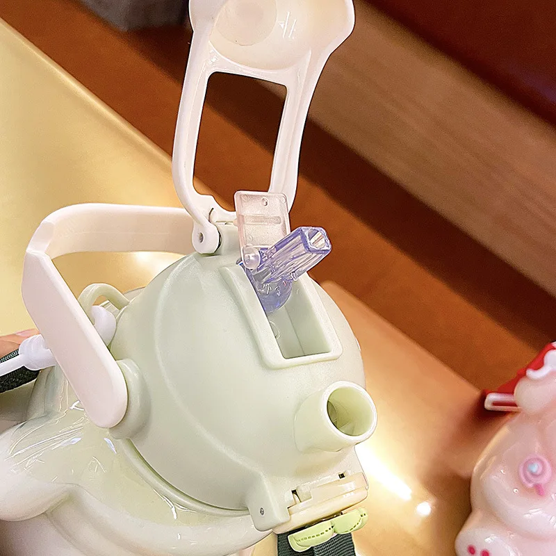 Милая кружка с кроликом милая бутылка для воды девочки 1 л соломинкой бесплатная