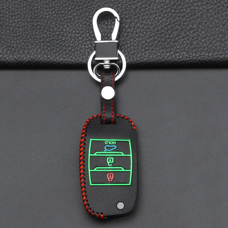 

Luminous Car Flip Key Case Cover Shell For KIA Rio 3 K2 Ceed Cerato K3 K5 Sorento Sportage Soul K4 Picanto Optima Forte Stinger