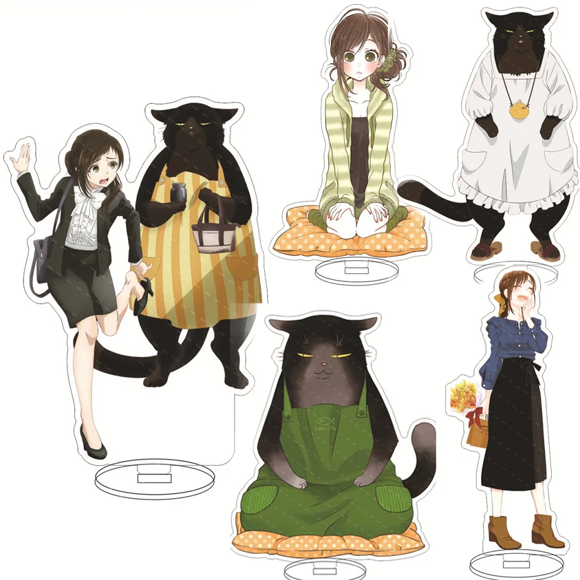 Anime Dekiru Neko Wa Kyou Mo Yuuutsu Stand The Masterful Cat Is Depressed Again Today Cartoon Standing Model Plate Decorations