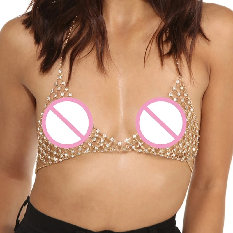 1 шт. для цепочки тела со стразами бикини топ бюстгальтер цепочка женщин и девочек