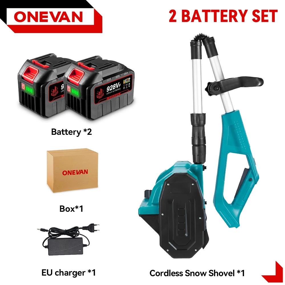 ONEVAN Бесщеточный электрический снегоочиститель 2500 Вт для Makita 18 В