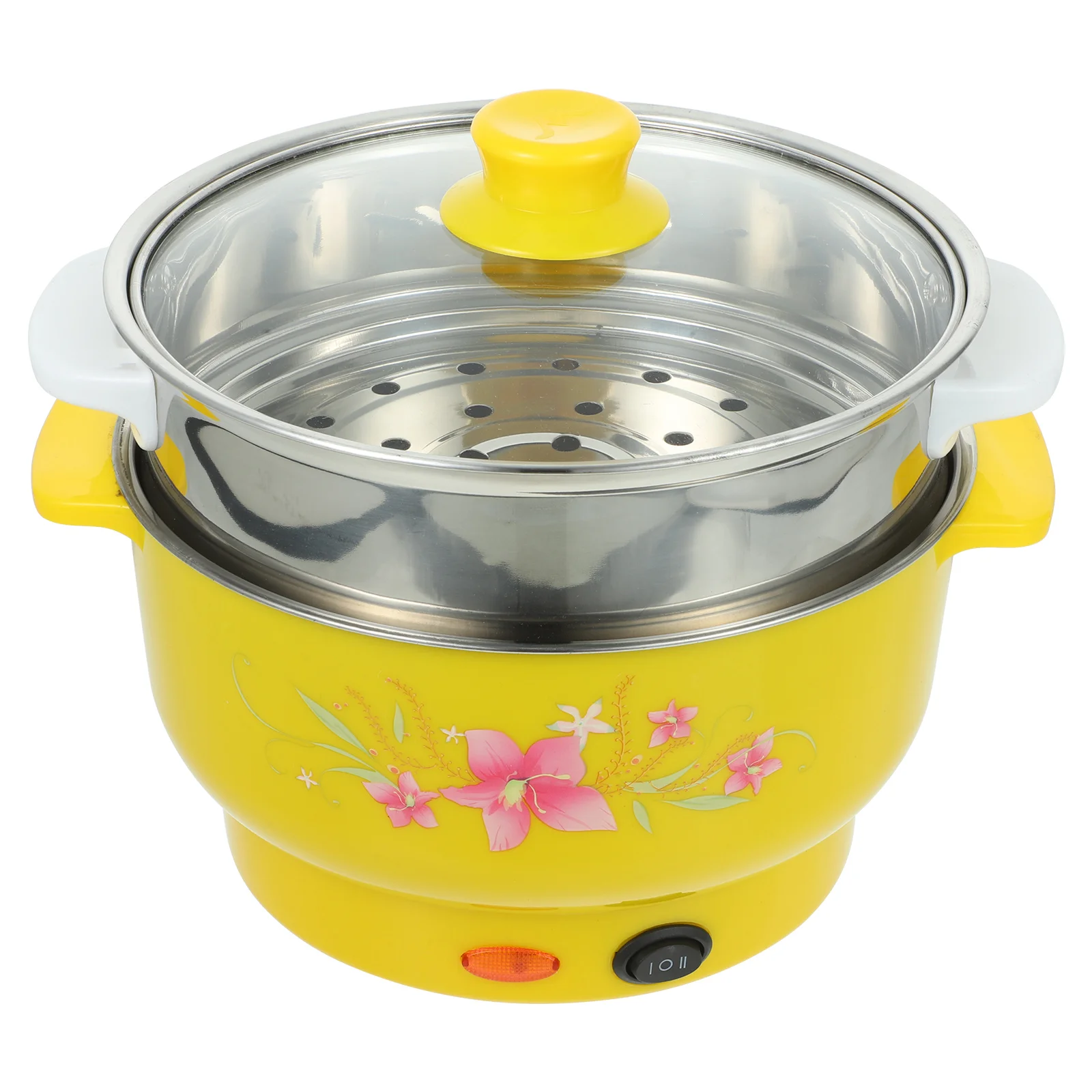 

Small Cooking Pot Steel Ironing Electric Pot Multifunctional Steam Pot Double Layers Stockpot Steamer Cooking Boiler for Home
