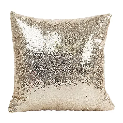 

Sequin Pillowcase Zipper Pillowcases Rose Gold Throw Pillow Case Cushion Cover for Wedding Party Home Decor 30x50 40x40