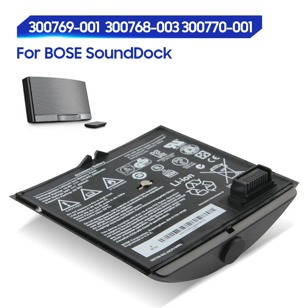 Оригинальная сменная батарея для BOSE SoundDock SounDock SoundLink Air 300769-001 300768-003 300770-001, перезаряжаемая, 2200 мАч