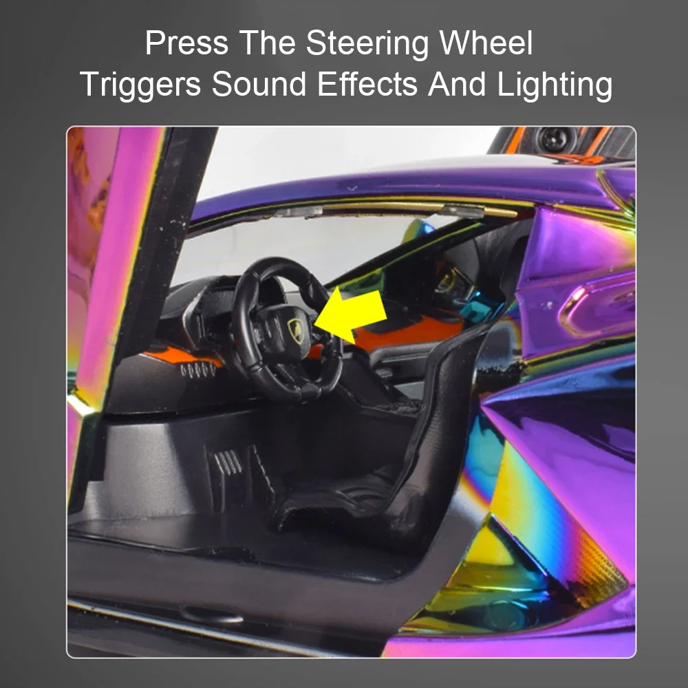 1:24 Lambor Aventador спортивный автомобиль из сплава игрушки литая под давлением модель