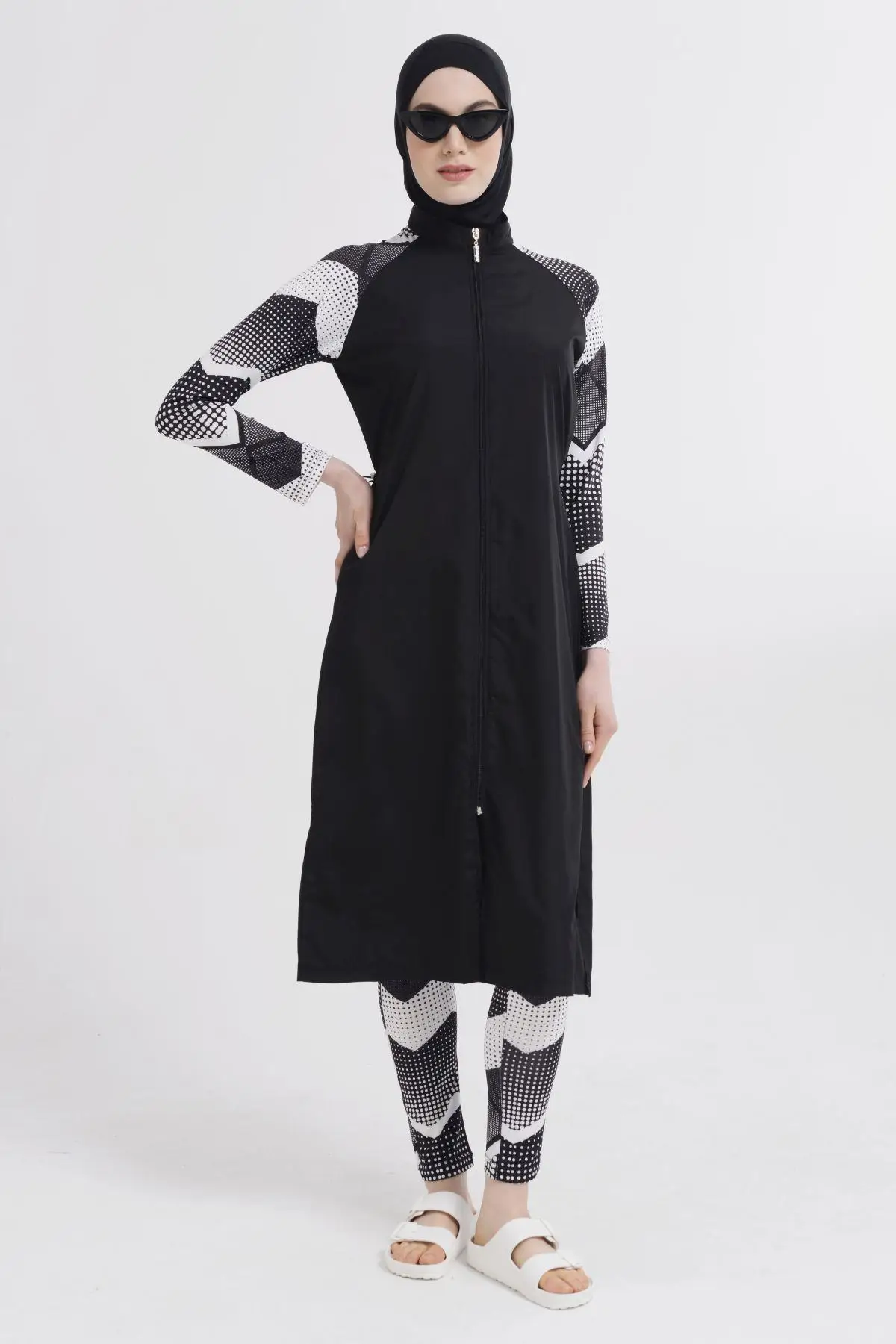 

Мусульманский купальник Burkini исламский женский скромный хиджаб Musulmane Maillot de bain femme 'ALFASA 21411