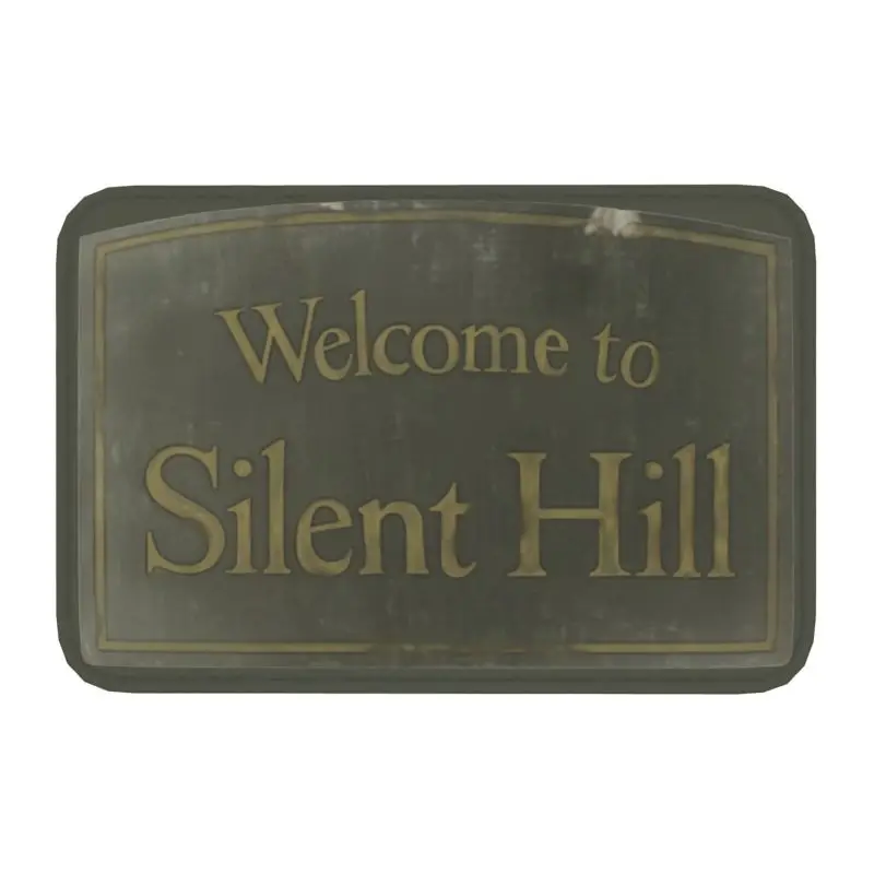 

Welcome To Silent Hill Doormat Anti-Slip Bath Kitchen Mat Living Room Door Floor Entrance Carpet Rug Bedroom Balcony Footpad