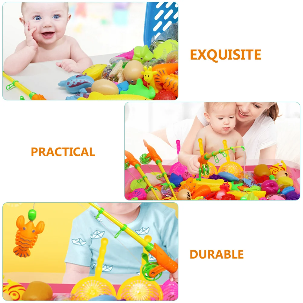 

22pcs Water Table Toys Baby Bath Toys Outdoor Magnetic Fishing Game Water Toys