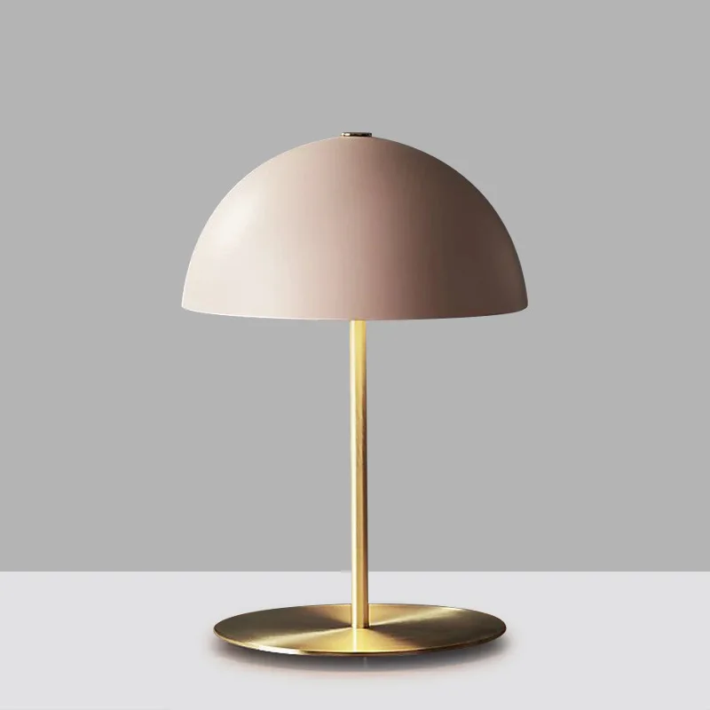 

Nordic Pink Bedroom Gift Desk Lamp Bedside Lamp Warm Creative Living Room Study Reading Mushroom Desk Lamp