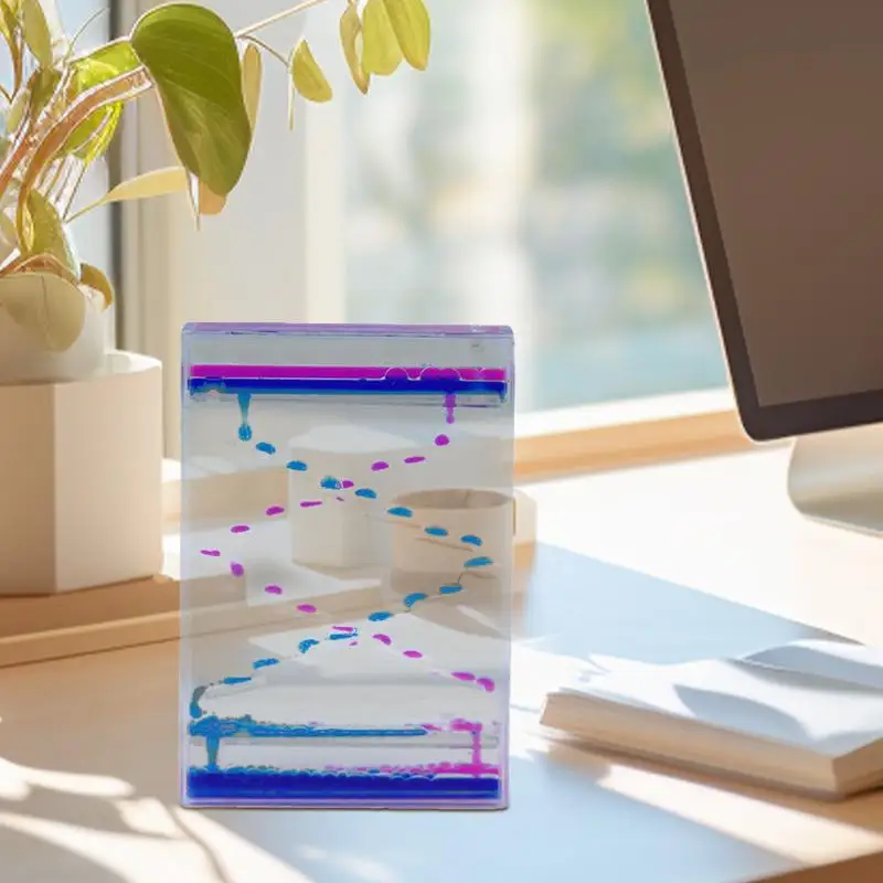 Жидкие песочные часы акриловые жидкие таймеры движения успокаивающие игрушки