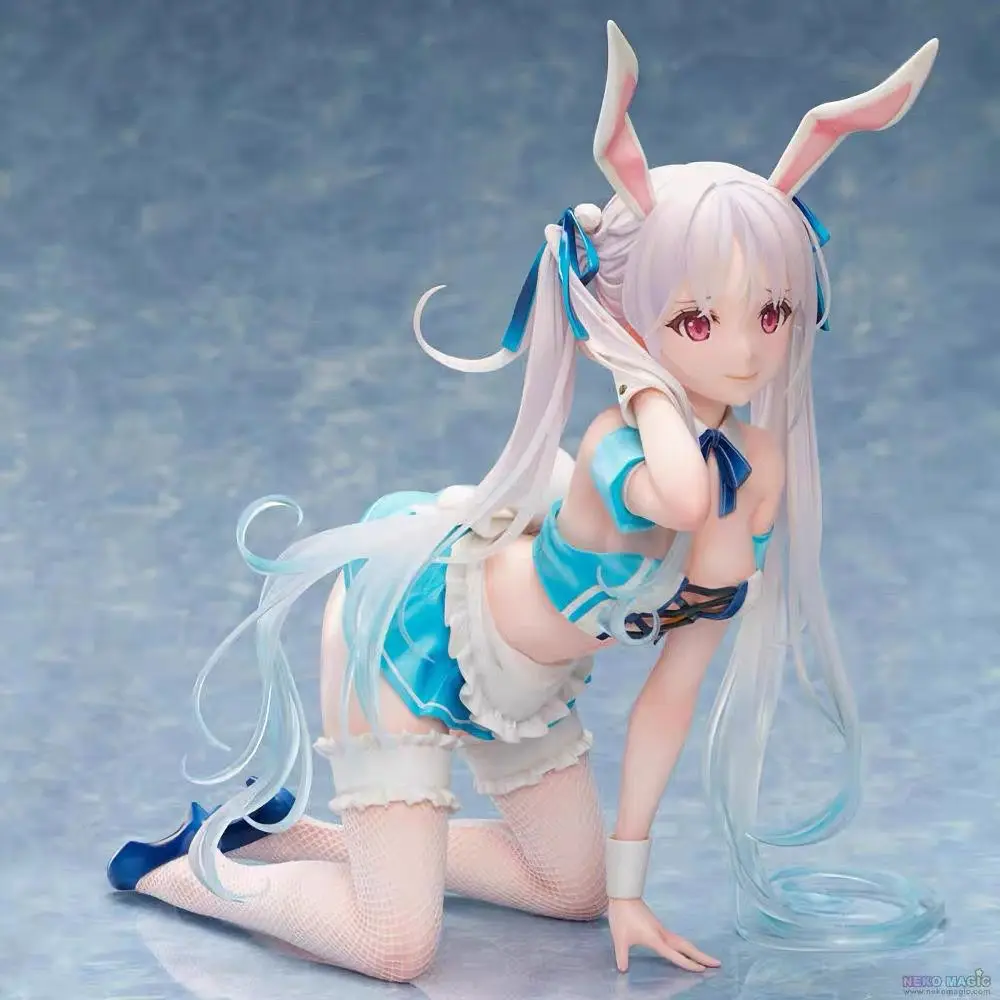 

1/4 Native BINDing Chris Aqua Blue Bunny Girl 24cm Anime Figure Adults Model Collection PVC Action Figure Desktop Toy Doll Gift