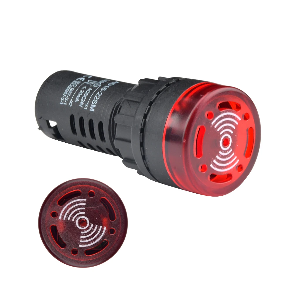 

AD16-22SM AC 110 В 220 В постоянного тока 12 В 24 В вспышка сигнальная лампа красный светодиод активный зуммер звуковой сигнал индикатор зеленый желтый