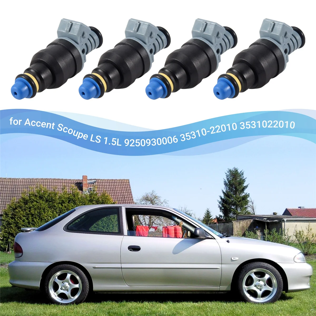 Топливная форсунка для Hyundai Accent Scoupe LS 9250930006 л 35310 22010-3531022010 4 шт./партия