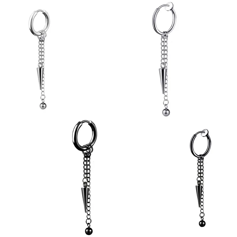 

Серьги с подвеской в стиле панк, серебро, несколько планшетов, серьги-гвоздики, унисекс, готические уличные серьги