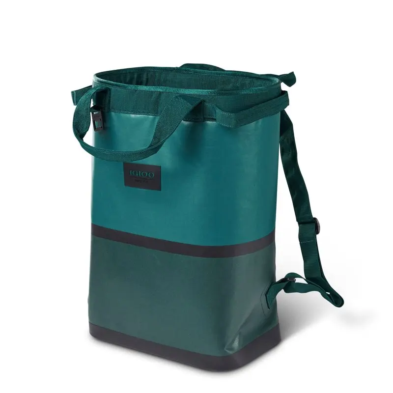 

Teal Portable 46 Can Soft Insulated Cooler Bag Backpack Cinch - Perfect for Easy Travel & Picnics.