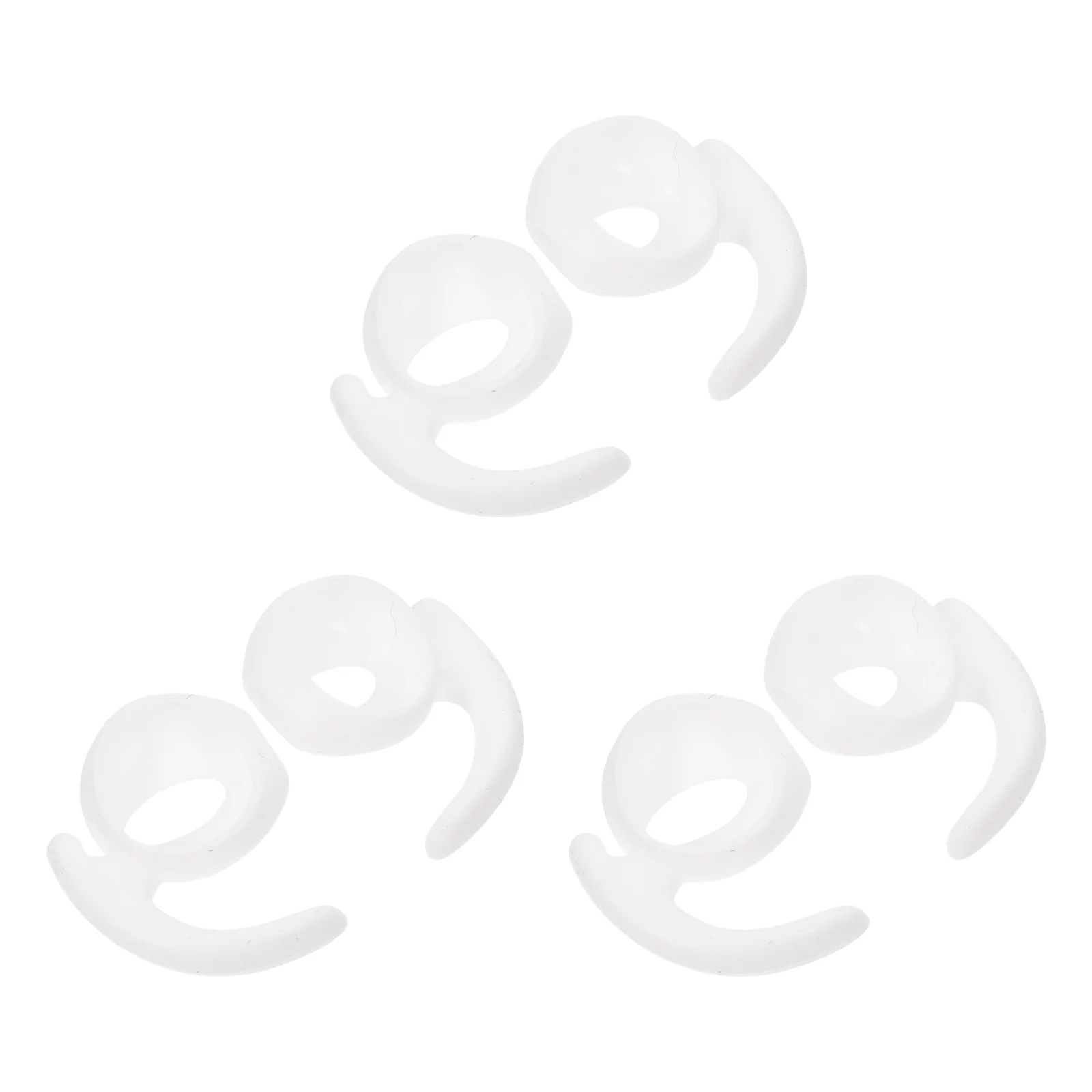 

6PCS/3Set Ear Hooks Silica Material Easy to Install Ear Covers for Airpods
